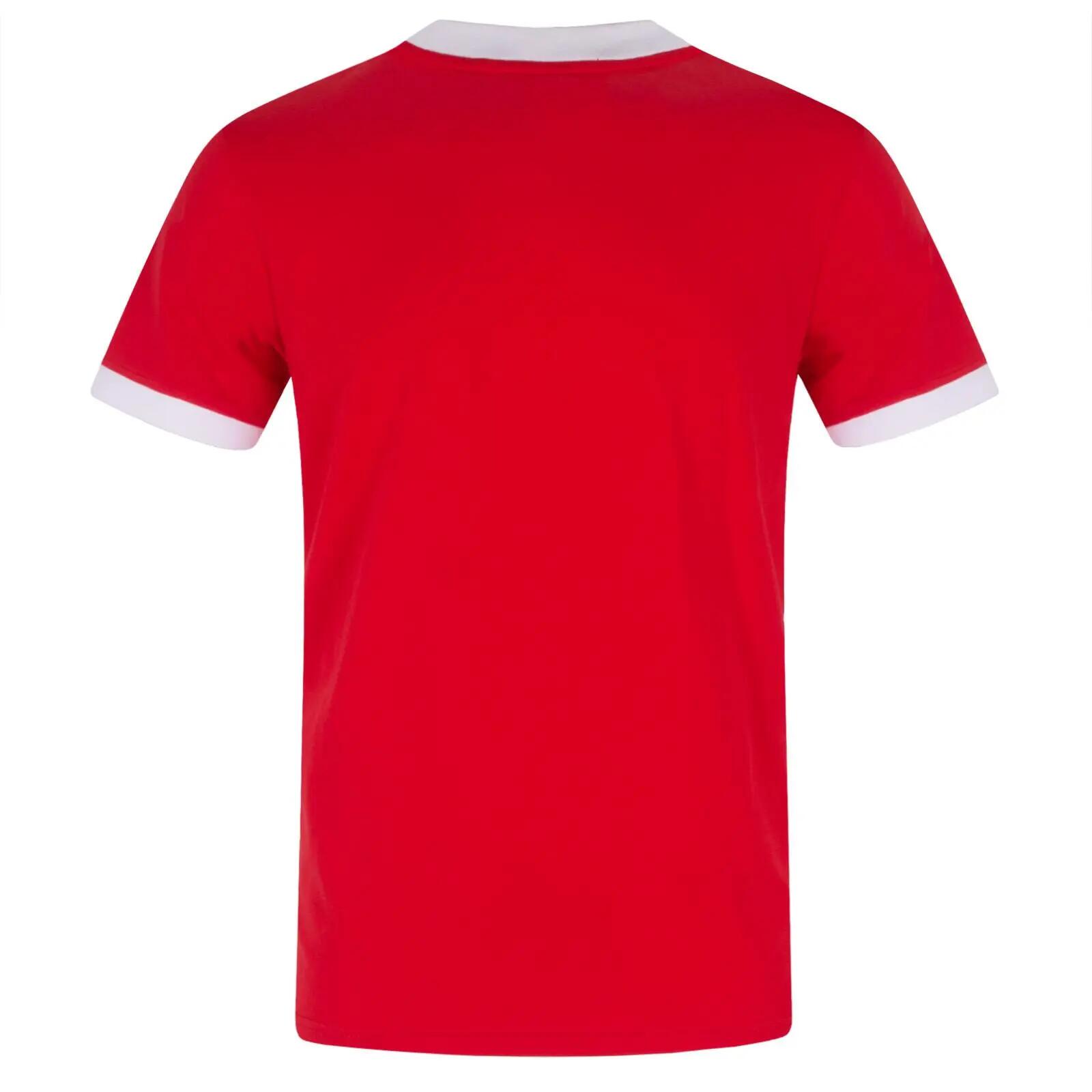 Tshirt Motif/style Emblème MANCHESTER Homme (Rouge) 3/6
