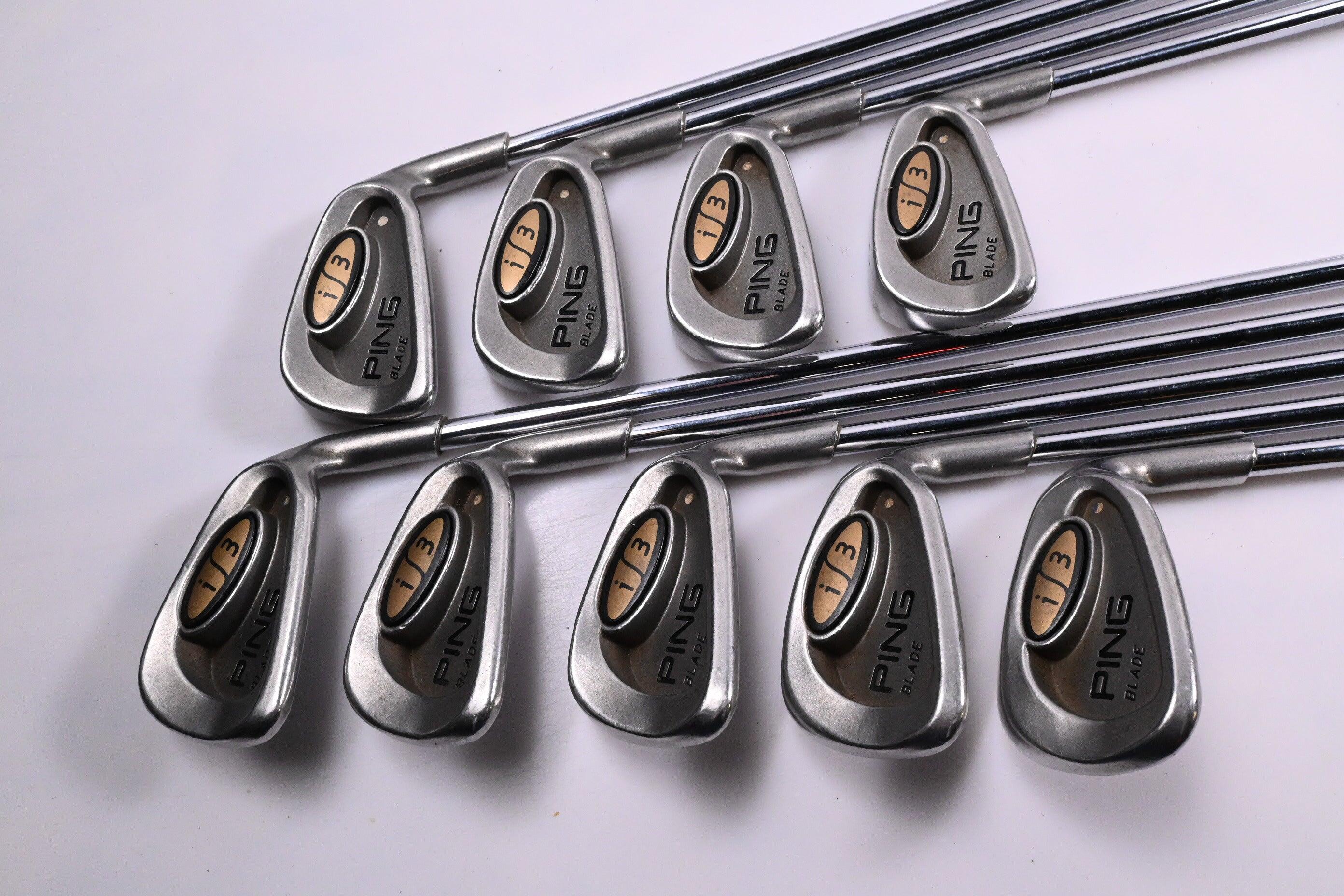 Ping i3 Irons / 3-PW+SW / White Dot / Stiff Flex Ping JZ Shafts