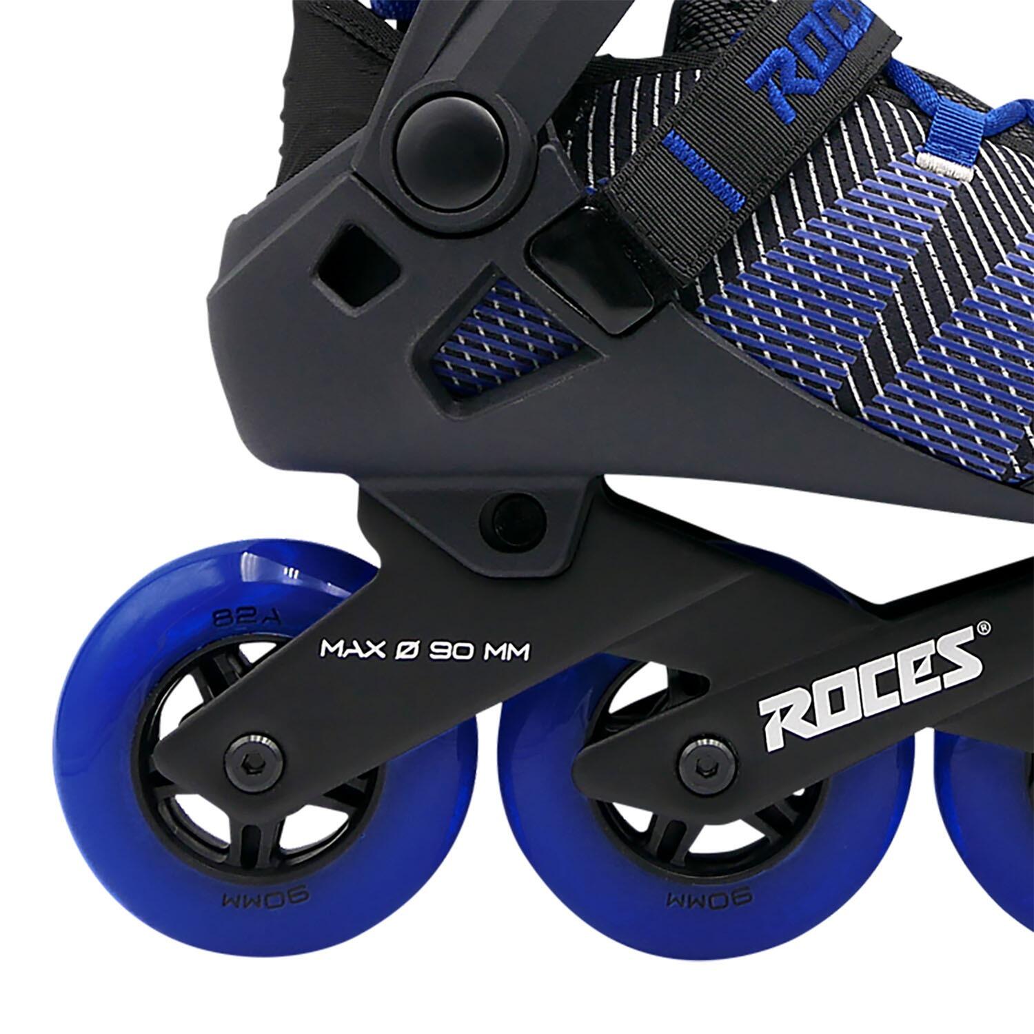 R-Evo 90 - Patins en ligne - Adultes - Noir - Bleu 5/7