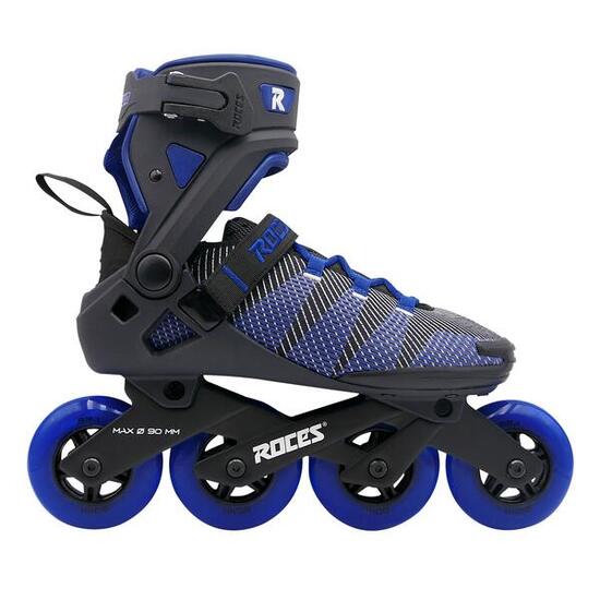 R-Evo 90 - Patines en línea - Adultos - Negro - Azul