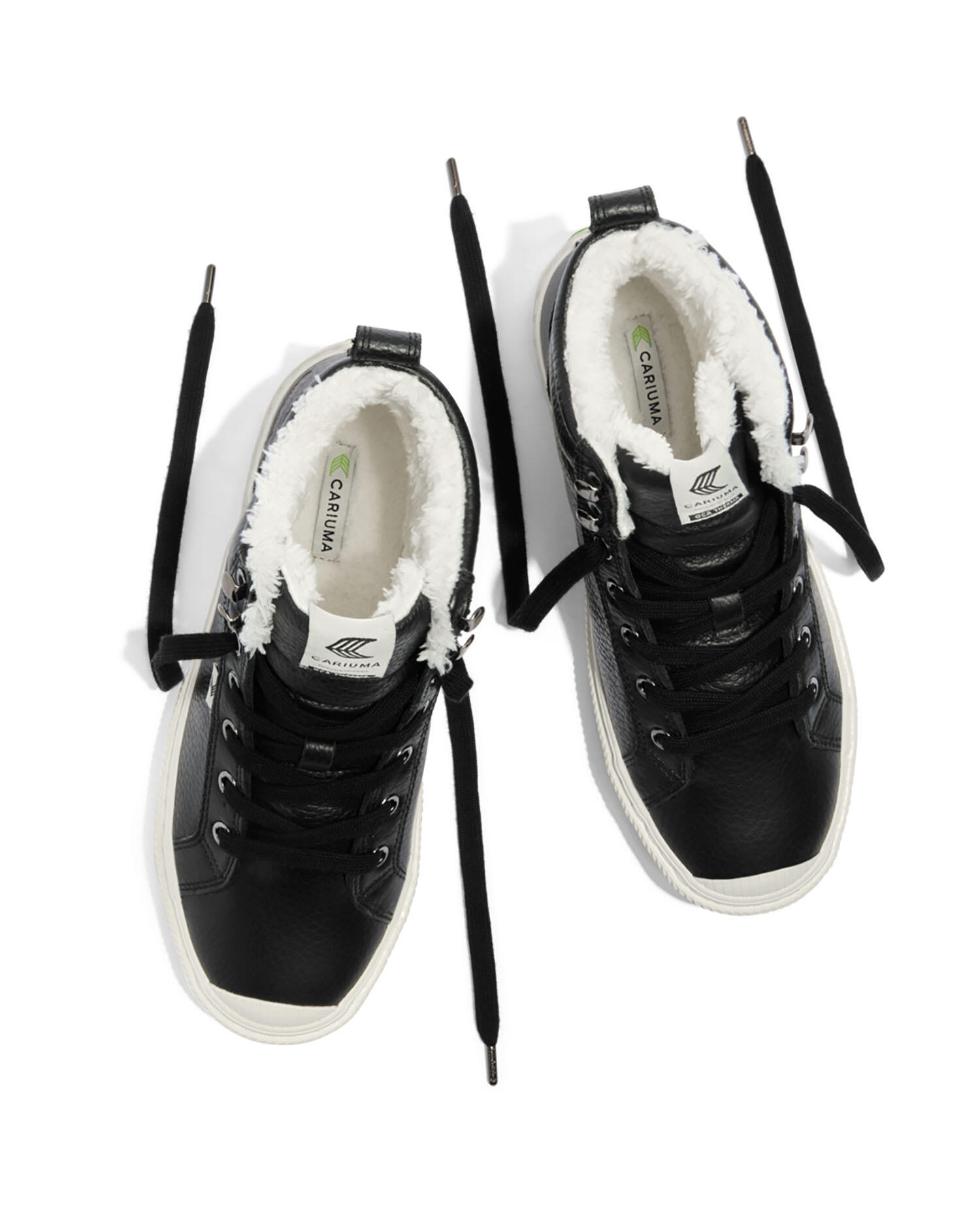 Buty damskie Cariuma OCA THERMA HIGH PREMIUM LEATHER BLACK 4/4