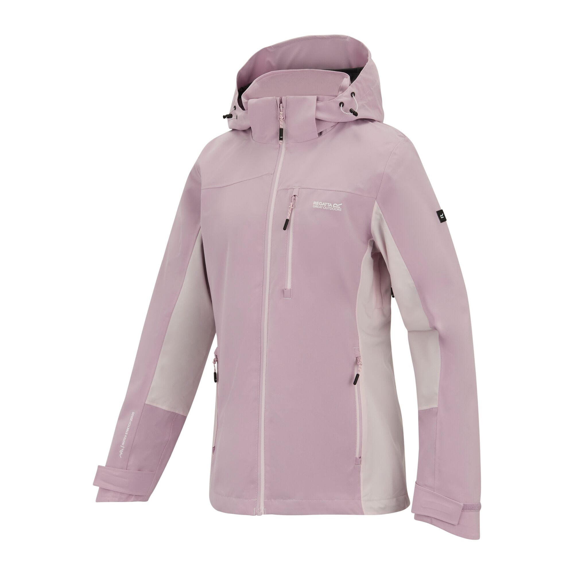 Chaqueta Impermeable Bosfield para Mujer Rosa Niebla, Polvo Lila 3/5