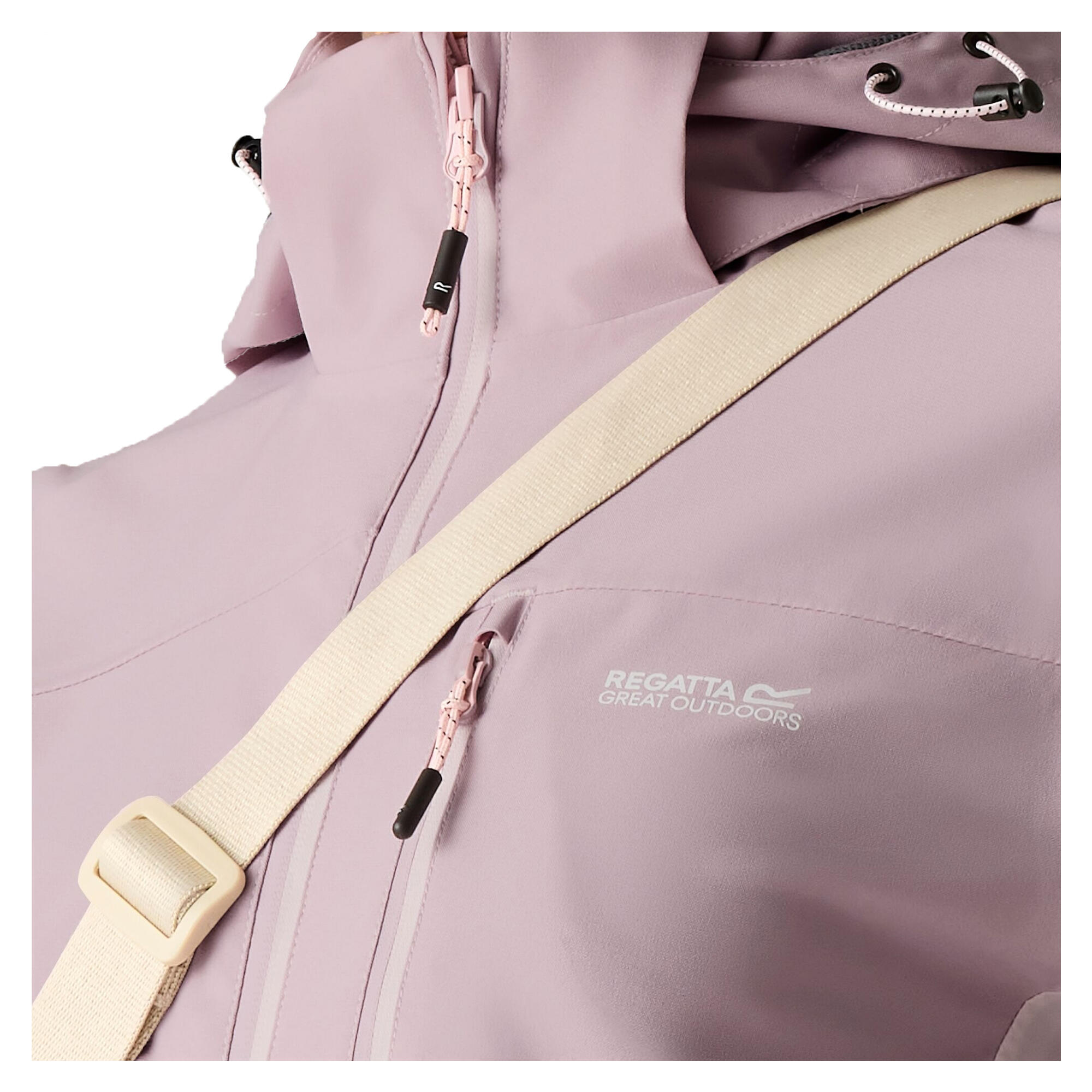 Chaqueta Impermeable Bosfield para Mujer Rosa Niebla, Polvo Lila 4/5