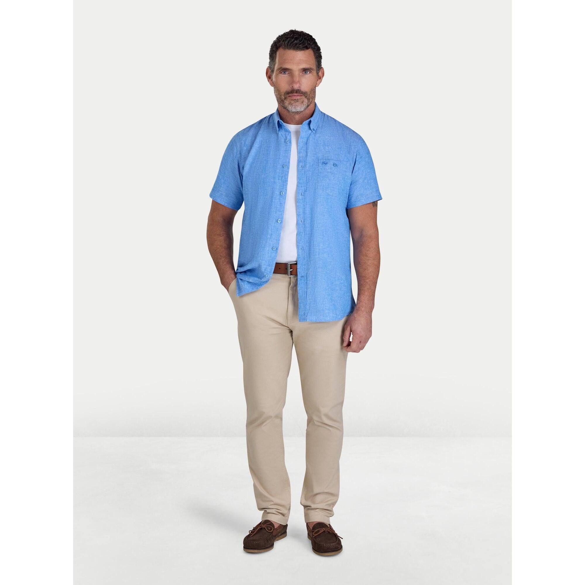 Chemise Homme (Bleu Électrique) 3/4