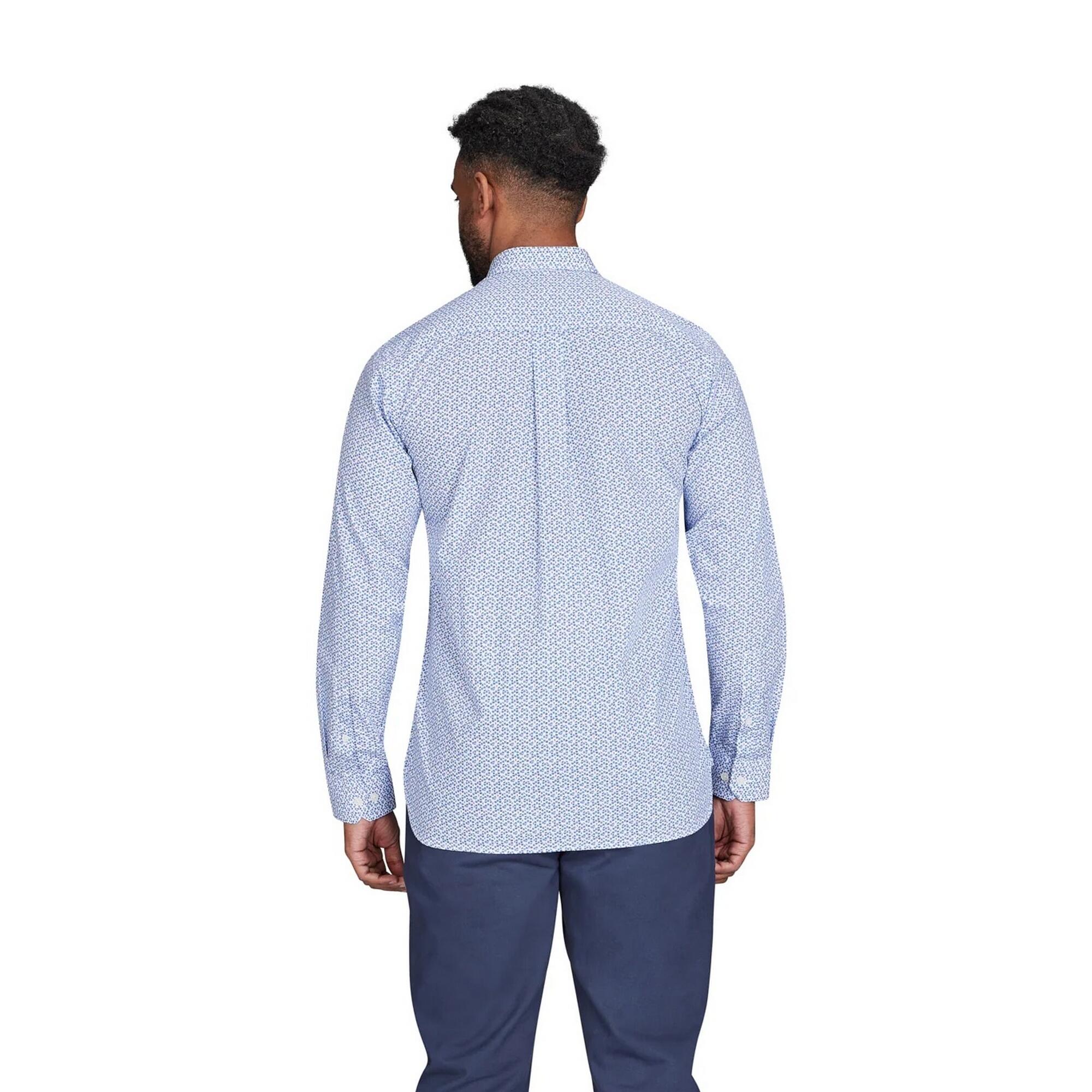 Hemd für Langärmlig Herren Marineblau 2/3
