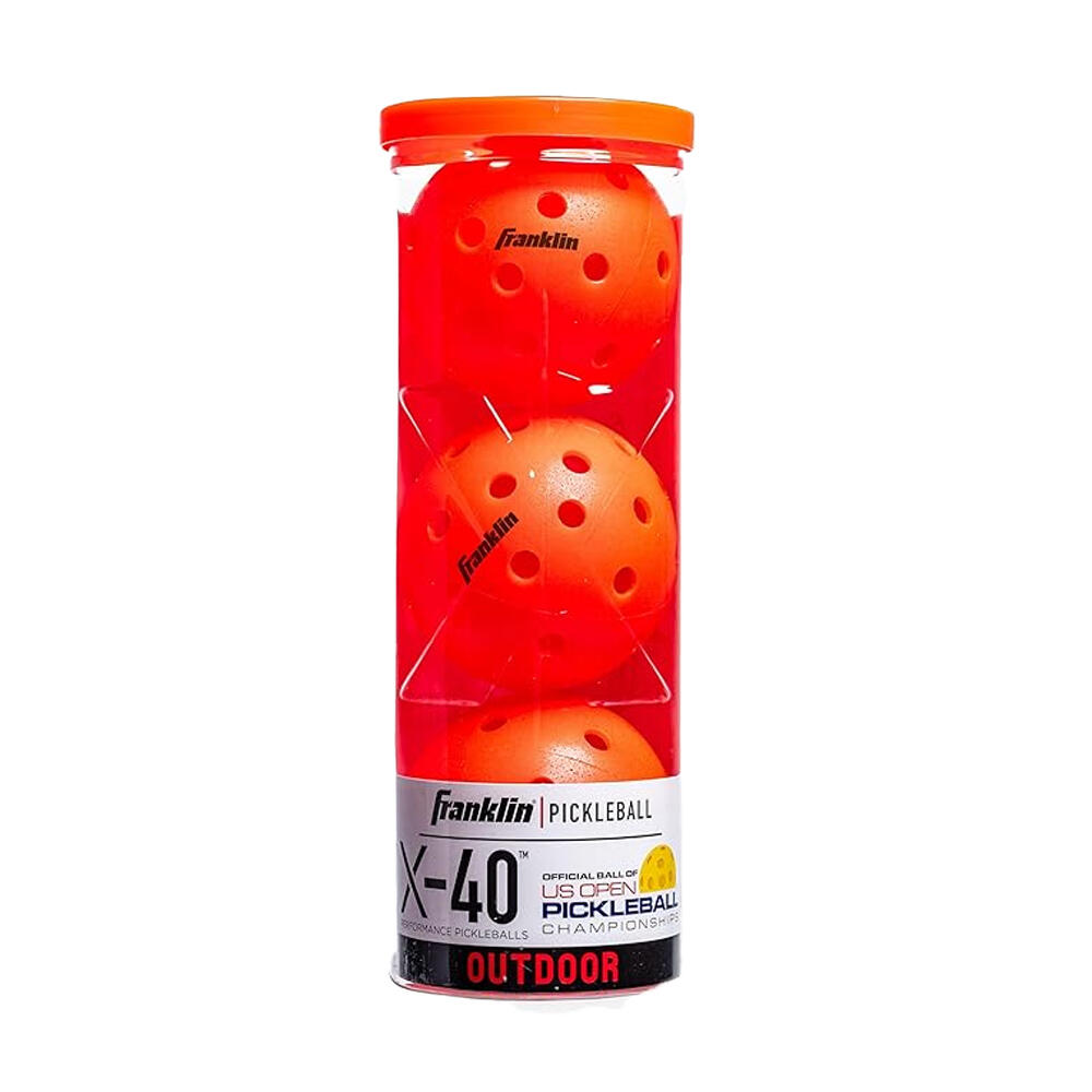 "X40" Picklebälle 3erPack Damen und Herren Feuerrot 2/2