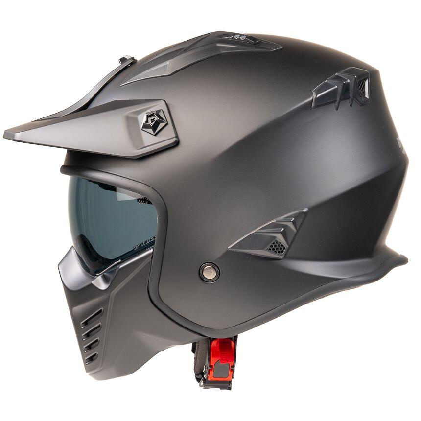 MOTOBLOUZ Casque JET HADES Black pour Scooter Vélo Trottinette 2/7
