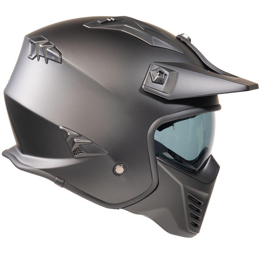 MOTOBLOUZ Casque JET HADES Black pour Scooter Vélo Trottinette 4/7