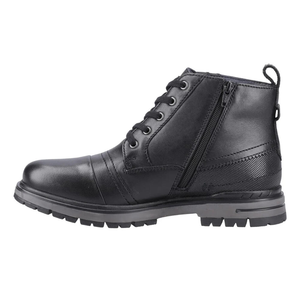 Mens Eros Leather Boots (Black) 3/5