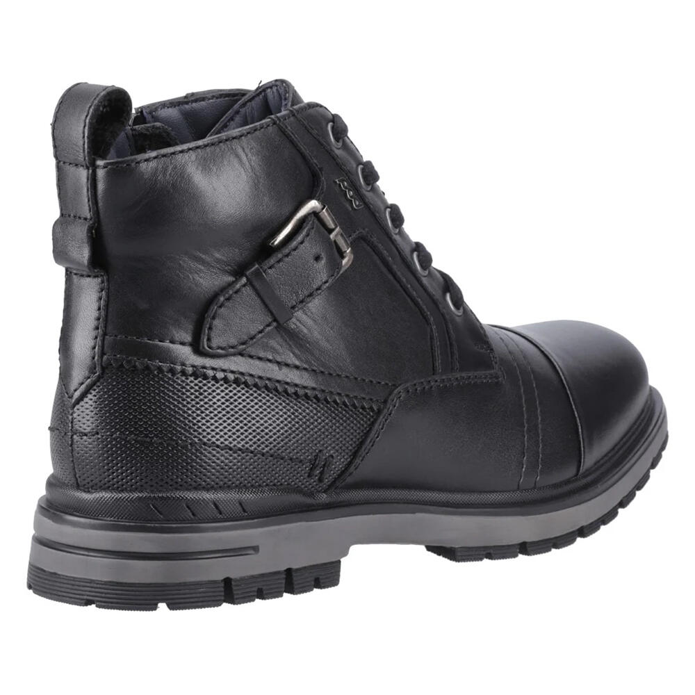Mens Eros Leather Boots (Black) 2/5