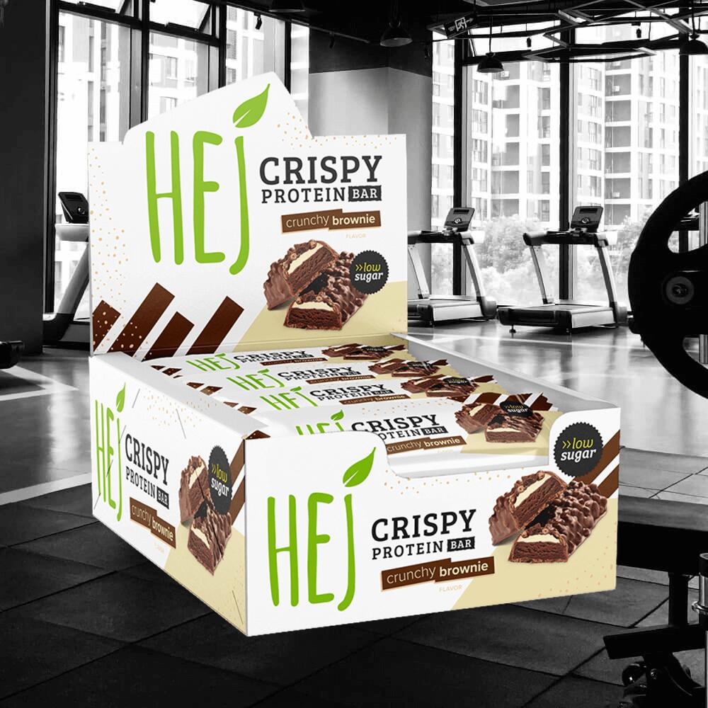 HEJ Natural HEJ Crispy Bar (12x45g) Crunchy Brownie - Barres - Barres protéinées 2/6