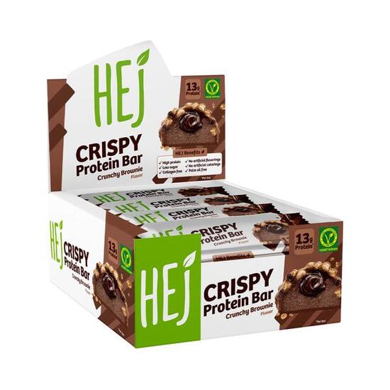 HEJ Natural HEJ Crispy Bar (12x45g) White Chocolate Strawberry - Barre