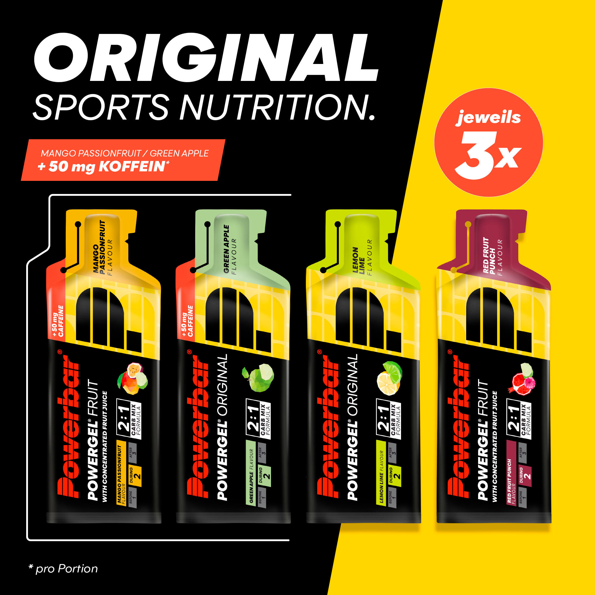 High Carb Energie Gele PowerGel Multiflavour Box 12x 41g 2/5