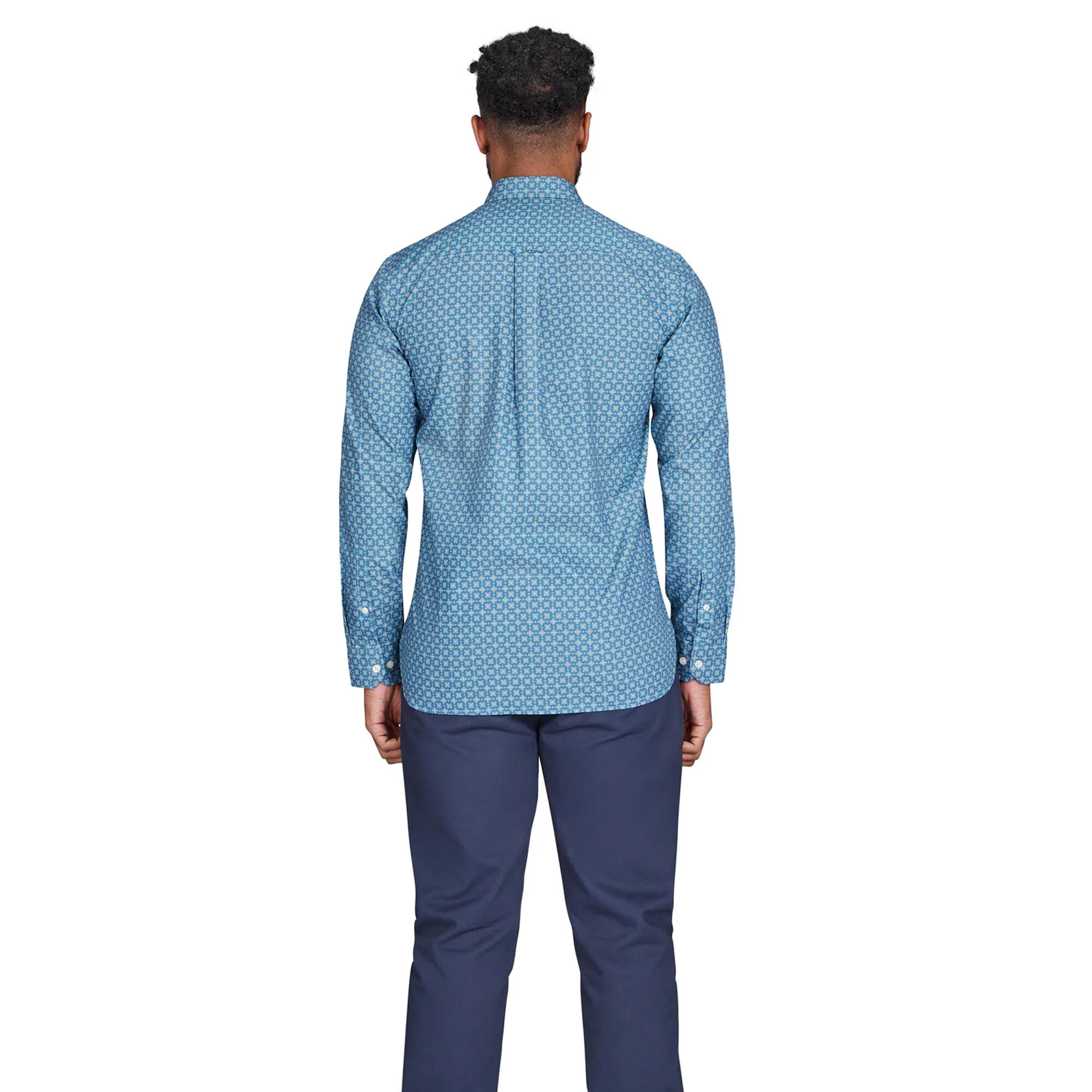 Camicia Diamante Manica Lunga Uomo Raging Bull Blue Jeans 2/3