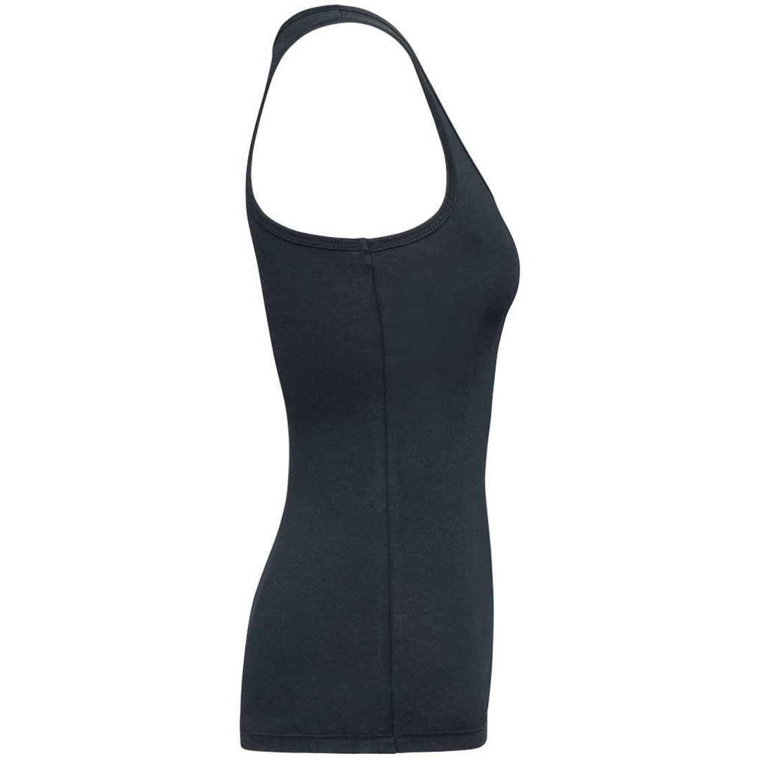 Womens/Ladies Plain Friendly Tank Top (Navy) 3/3