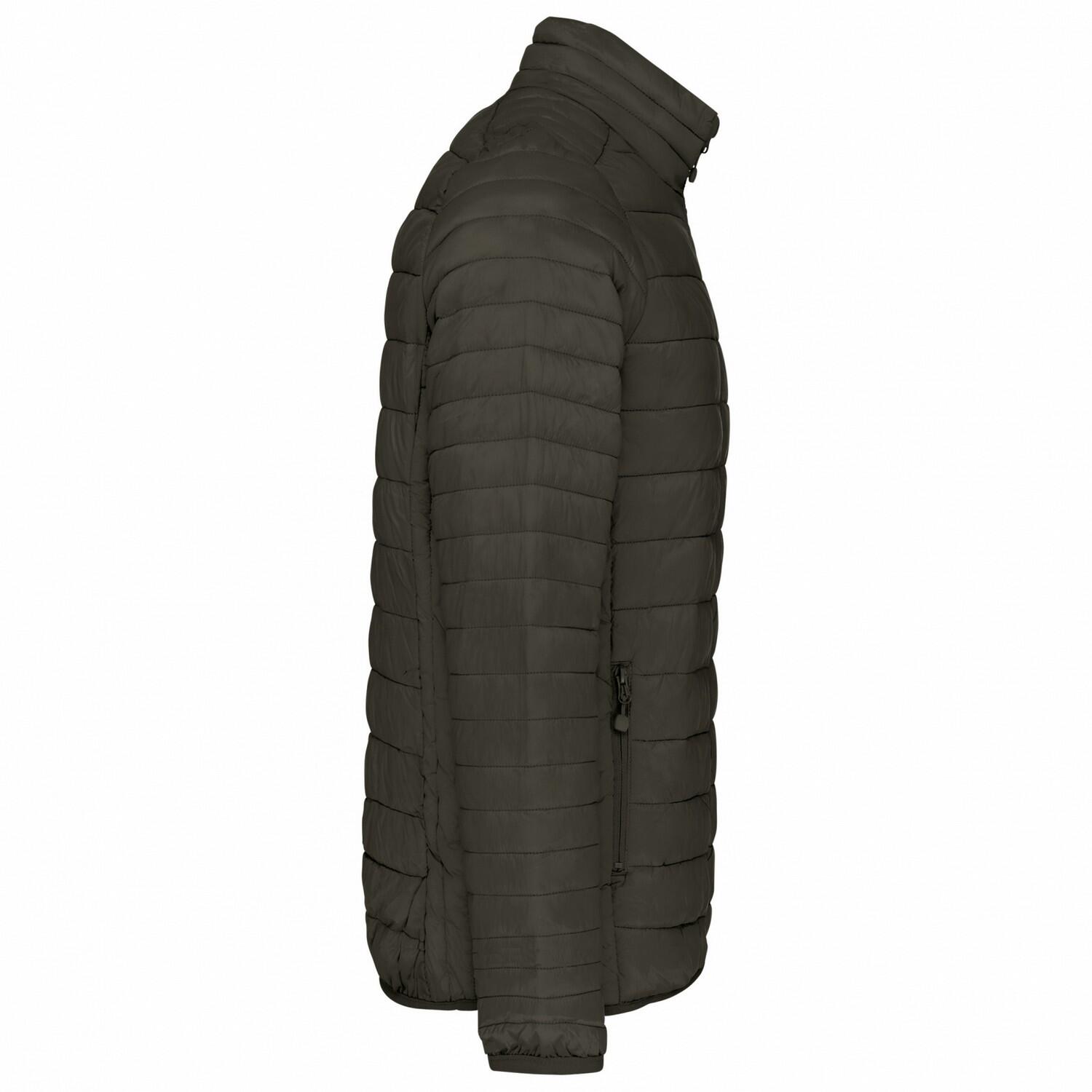 Mens Lightweight Padded Jacket (Dark Khaki) 3/3
