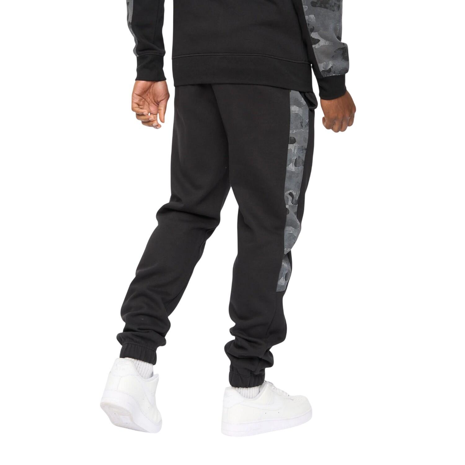 Mens Branton Jogging Bottoms (Black) 3/4