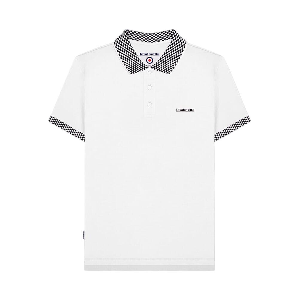Polo Motif/style Bicolore Homme (Blanc) 2/4