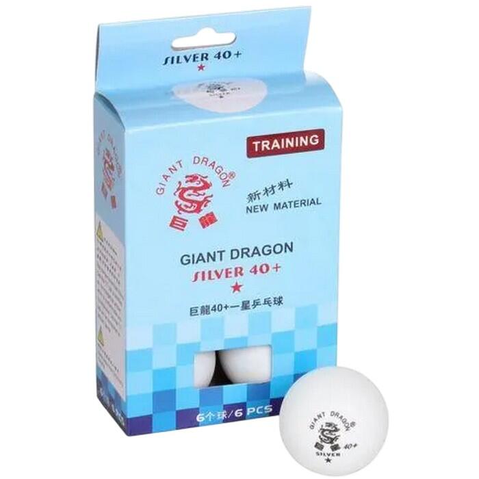 Palline Da Ping Pong Misura Confezione 6 SMJ Sport Silver Star Bianco Taglia 2/2