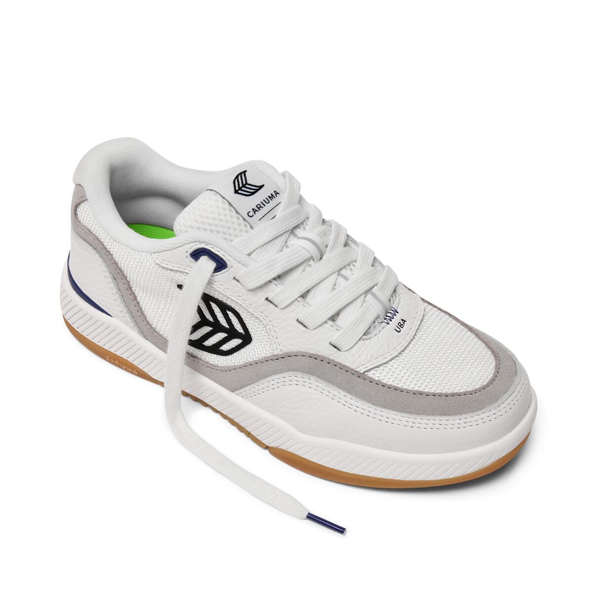 Sneakersy skórzane Cariuma Uba Pro Suede Off-White Mesh Smoke White Black Logo 3/5