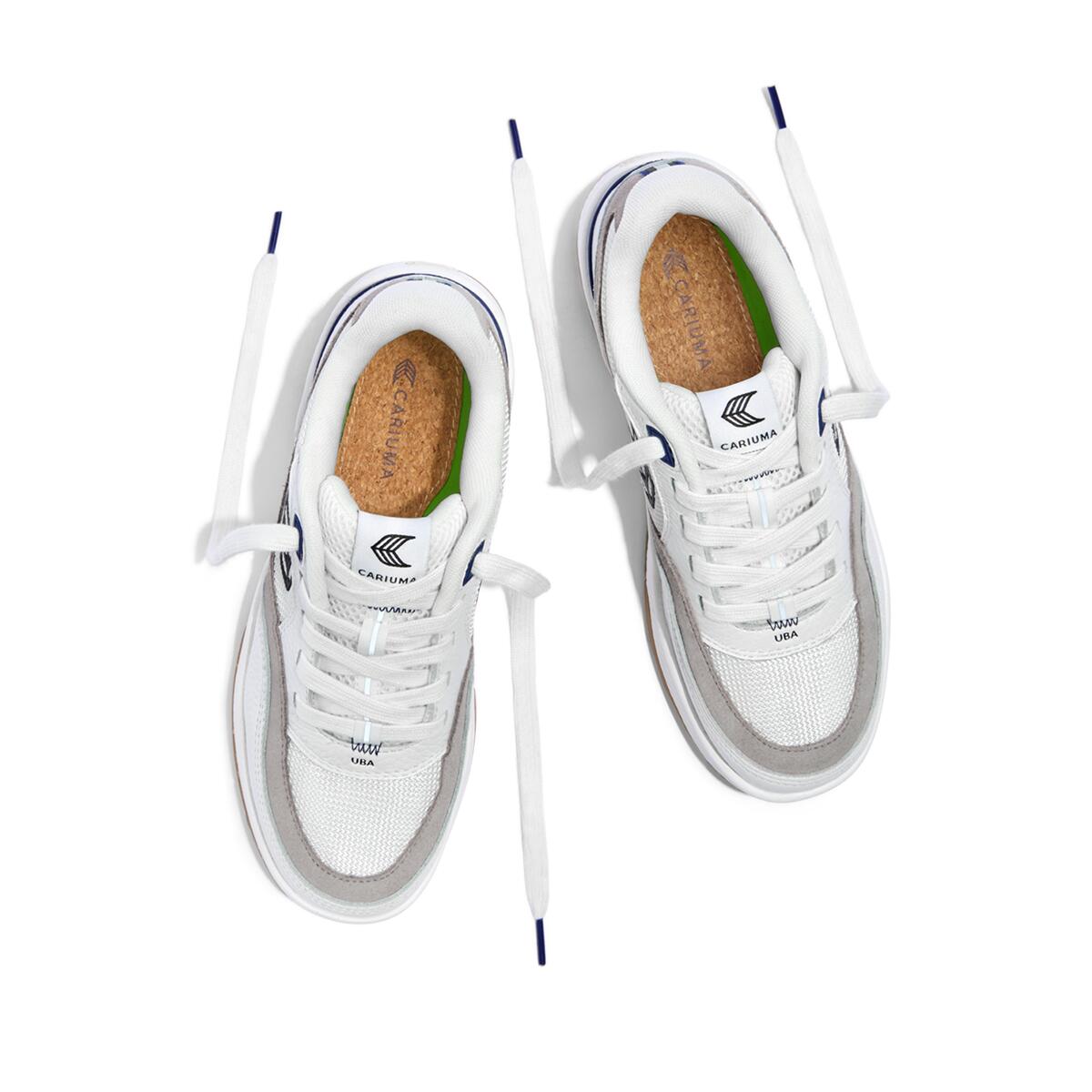 Sneakersy skórzane Cariuma Uba Pro Suede Off-White Mesh Smoke White Black Logo 5/5