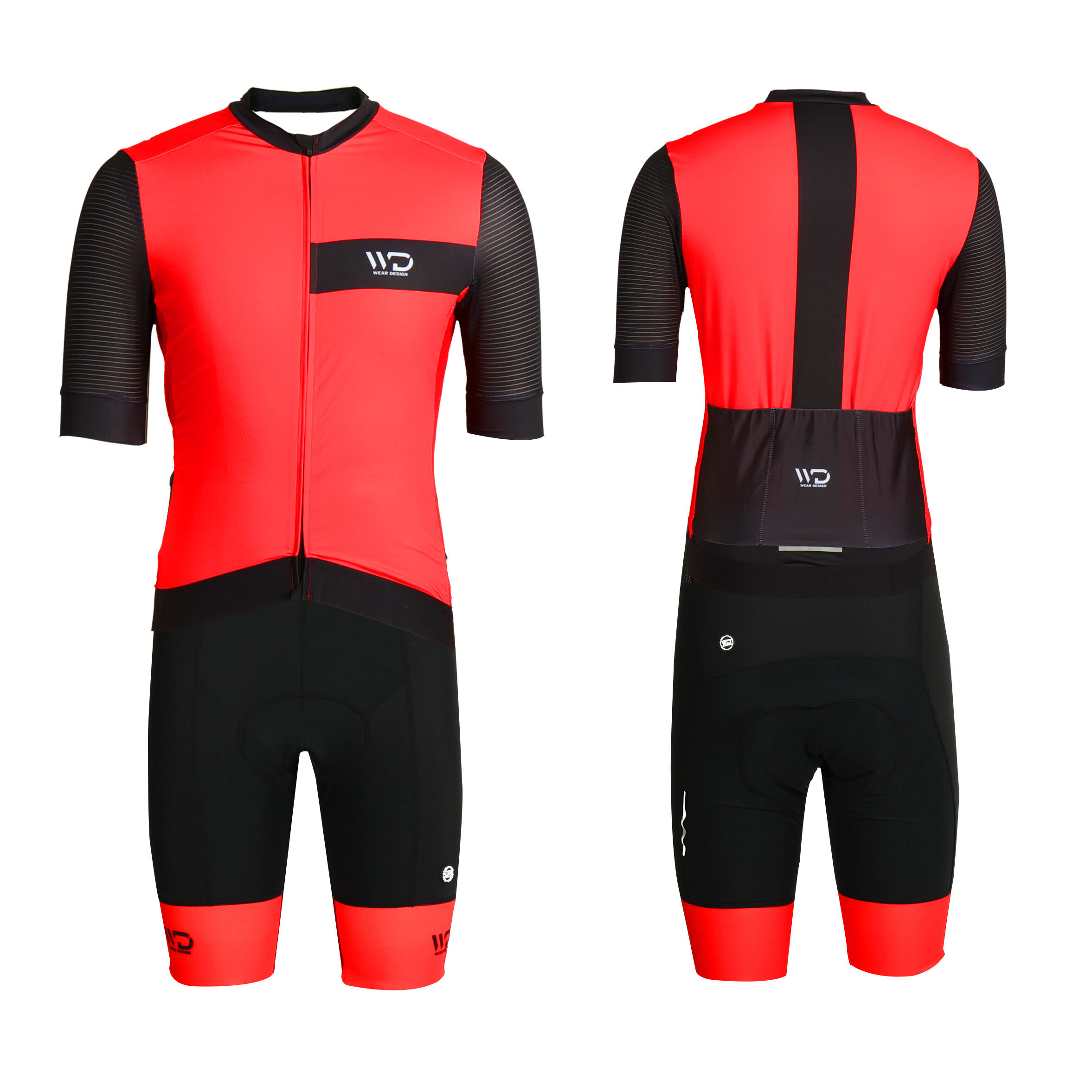 Maillot Cycliste Homme VOLER – Rouge Et Noir – Taille XL – Occasion