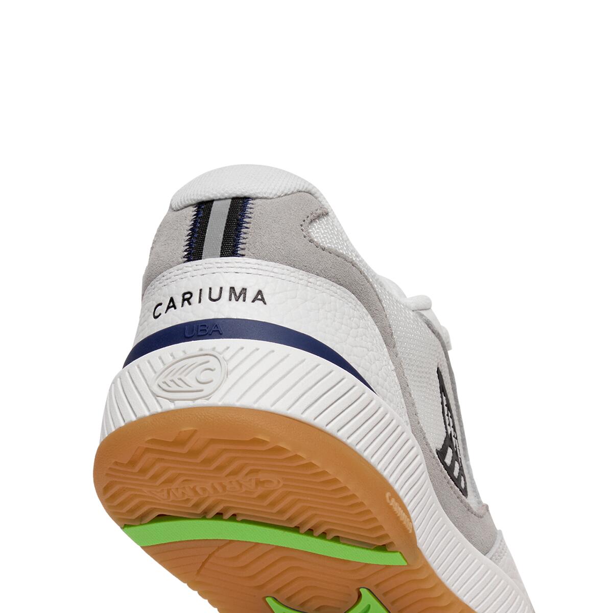 Sneakersy skórzane Cariuma Uba Pro Suede Off-White Mesh Smoke White Black Logo 4/5