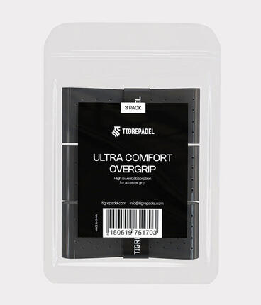 Ultra comfort surgrip de padel noir (3 pack)