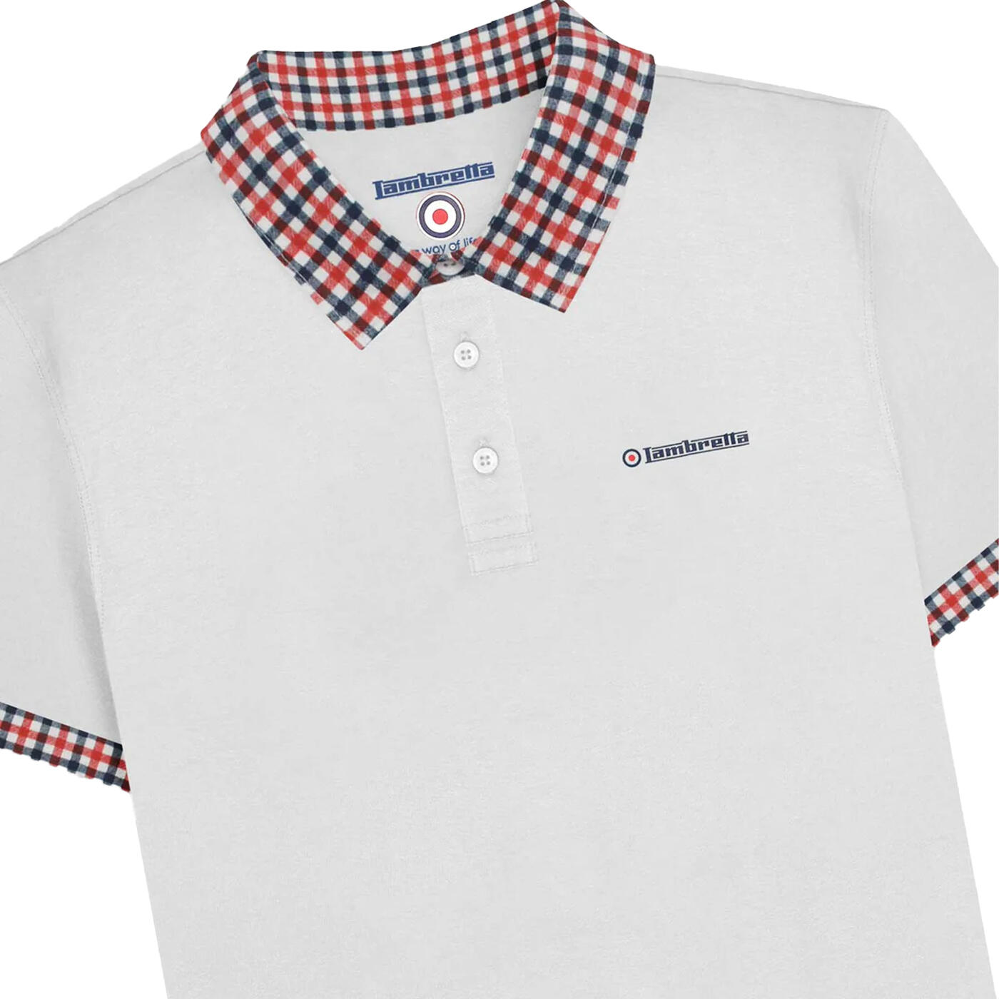 "SS25" Poloshirt für Herren Weiß 3/3