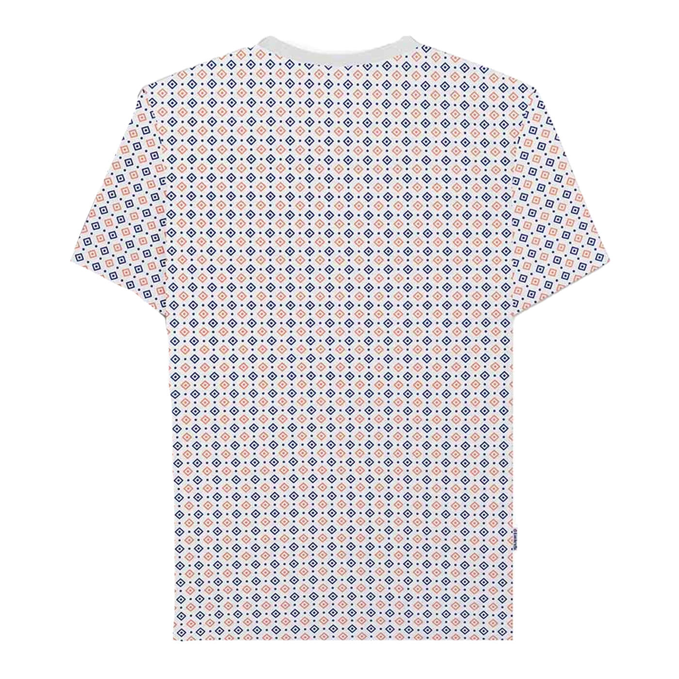 Mens SS24 Geometric AllOver Print TShirt (White) 2/3