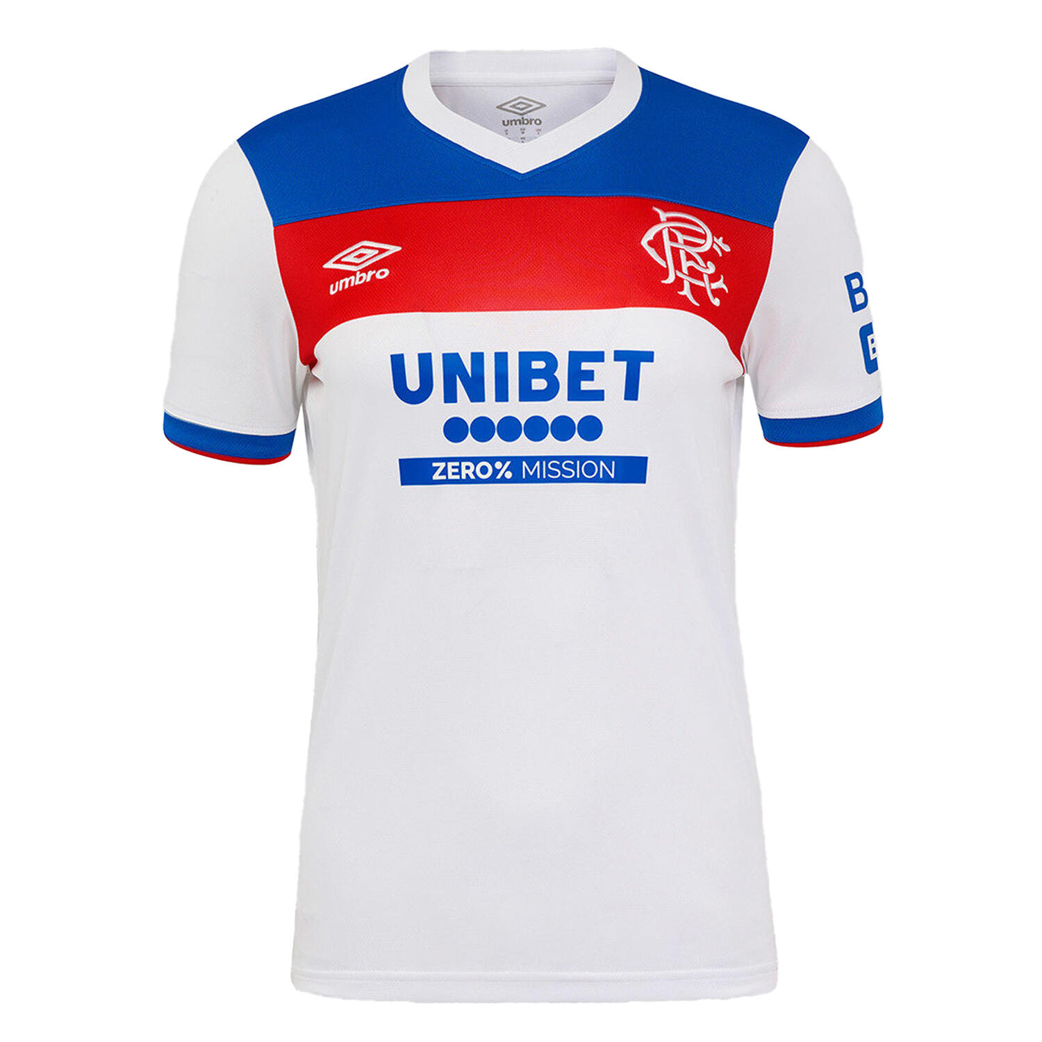 Maillot Extérieur Manches Courtes Motif/style Rangers FC 25/26 Femme (Blanc / 1/2