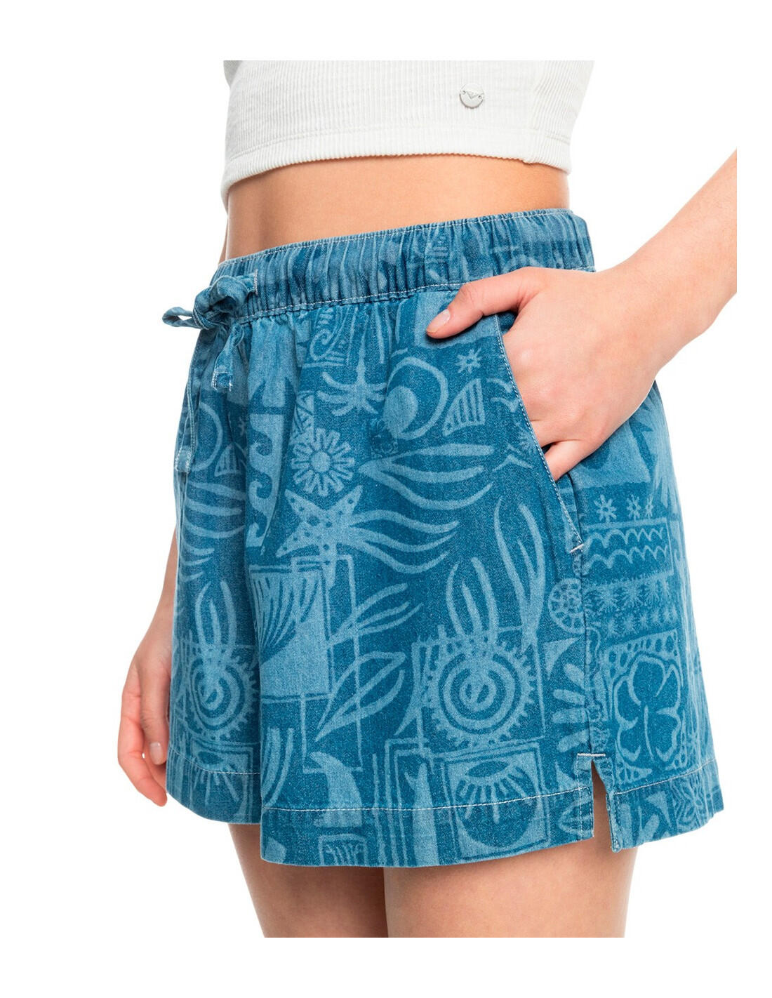 ROXY Lekeitio Break High Denim Pt - Pantaloncini 4/5