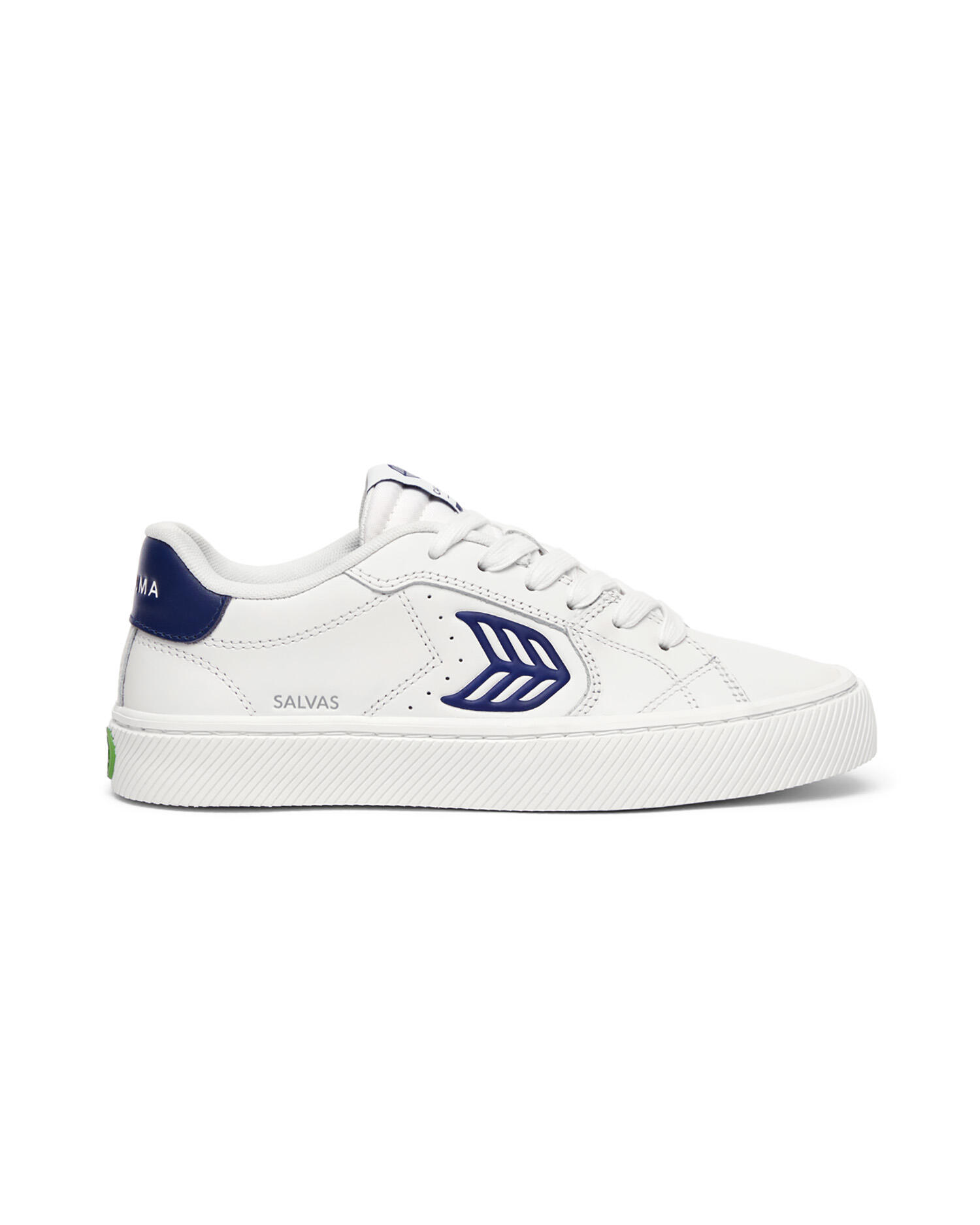 Buty męskie Cariuma SALVAS LEATHER WHITE BRIGHT NAVY LOGO