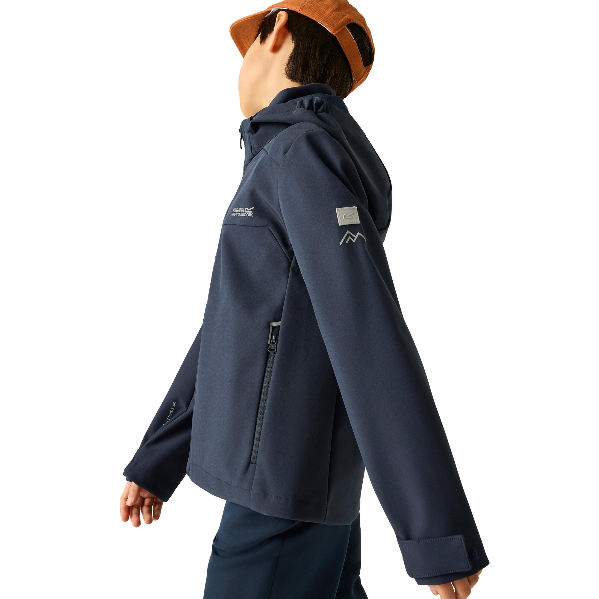 Soft Shell Jas Kinderen/Kinderen (Marine) 4/5