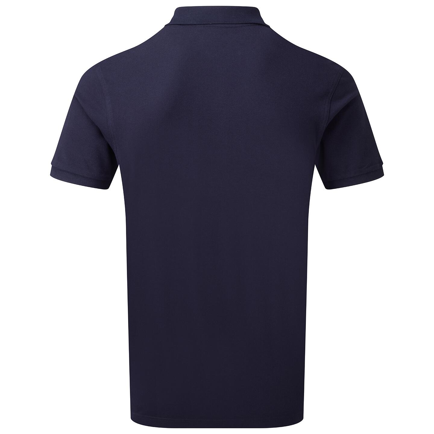 Polo Uni Manches Courtes Homme (Bleu Marine) 2/6
