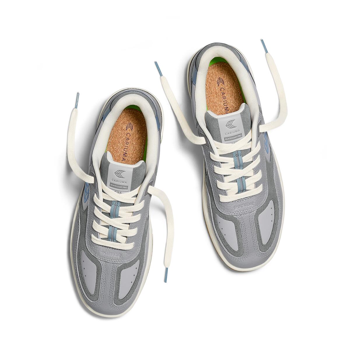 Buty sportowe Cariuma Skategoat C25 Onyx Grey Leather Faded Denim Logo 6/7
