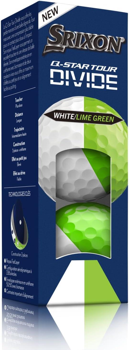 Srixon Q-Star Divide 2026, palline da golf colorate, 12 pezzi, verde 2/7