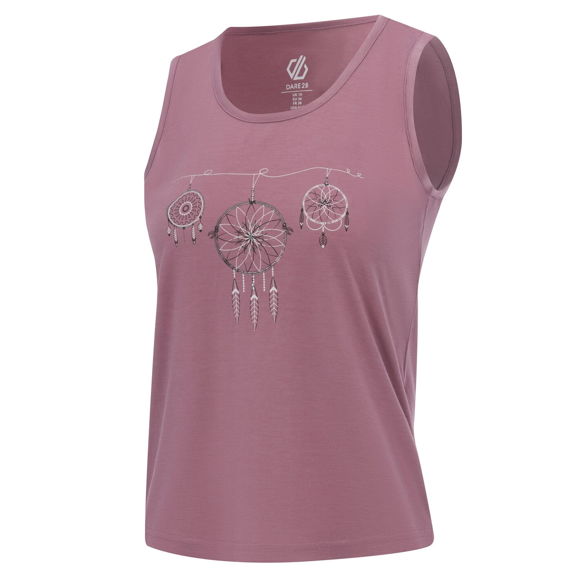 Débardeur Motif/style Attraperêves Femme (Rose Pâle) 3/5