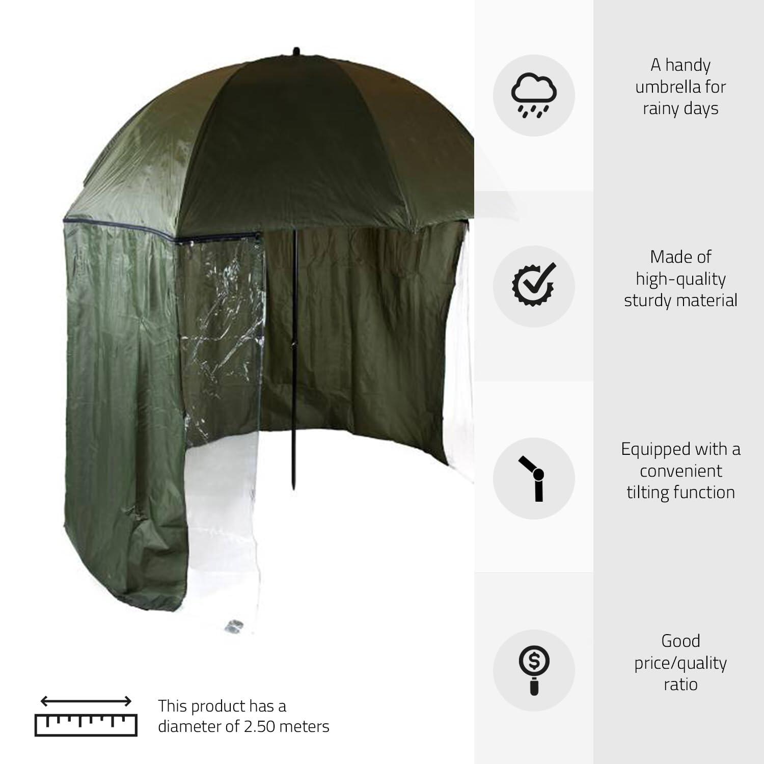 Eco Umbrella + tenda 250 cm protezione pioggia/sole pesca 7/7