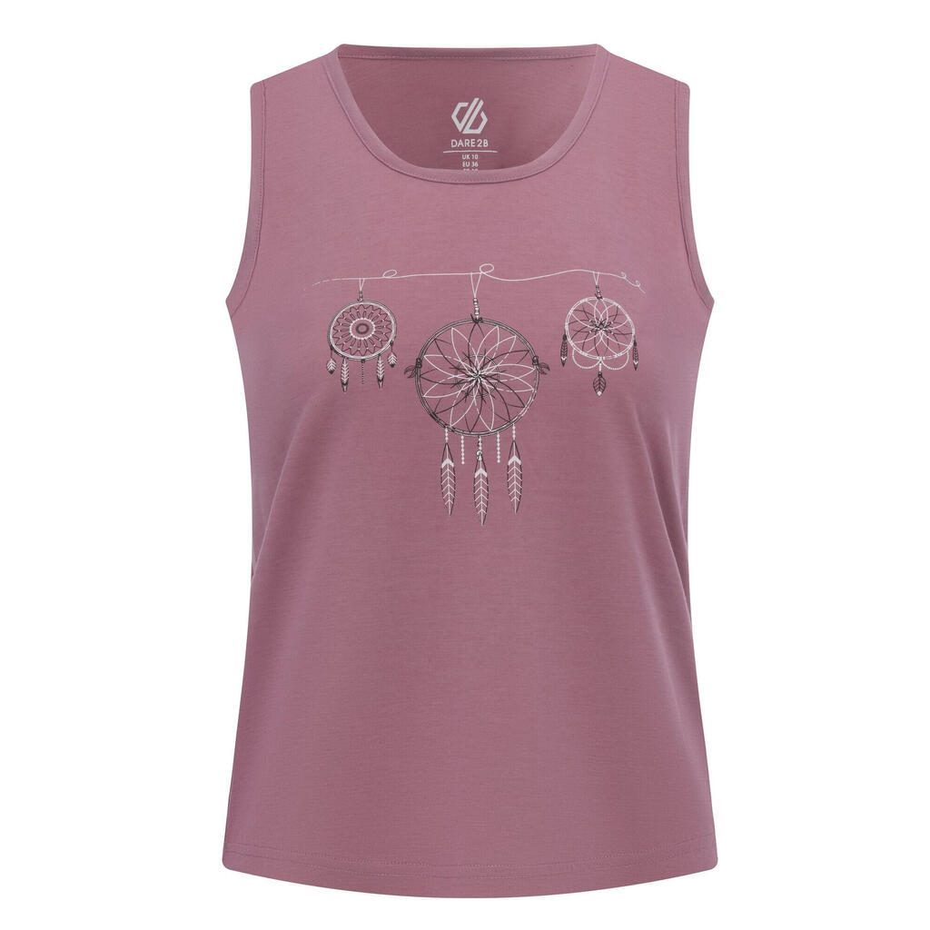 Womens/Ladies Dreamcatcher Tank Top (Dusky Orchid)