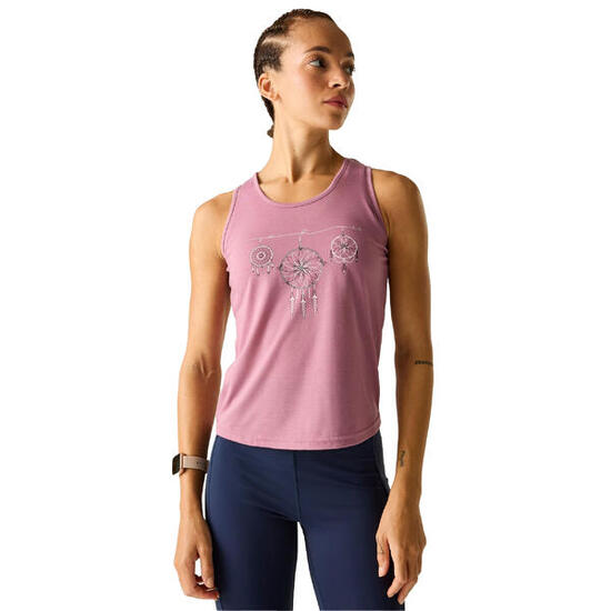 Débardeur Motif/style Attraperêves Femme (Rose Imprimé Graphique)