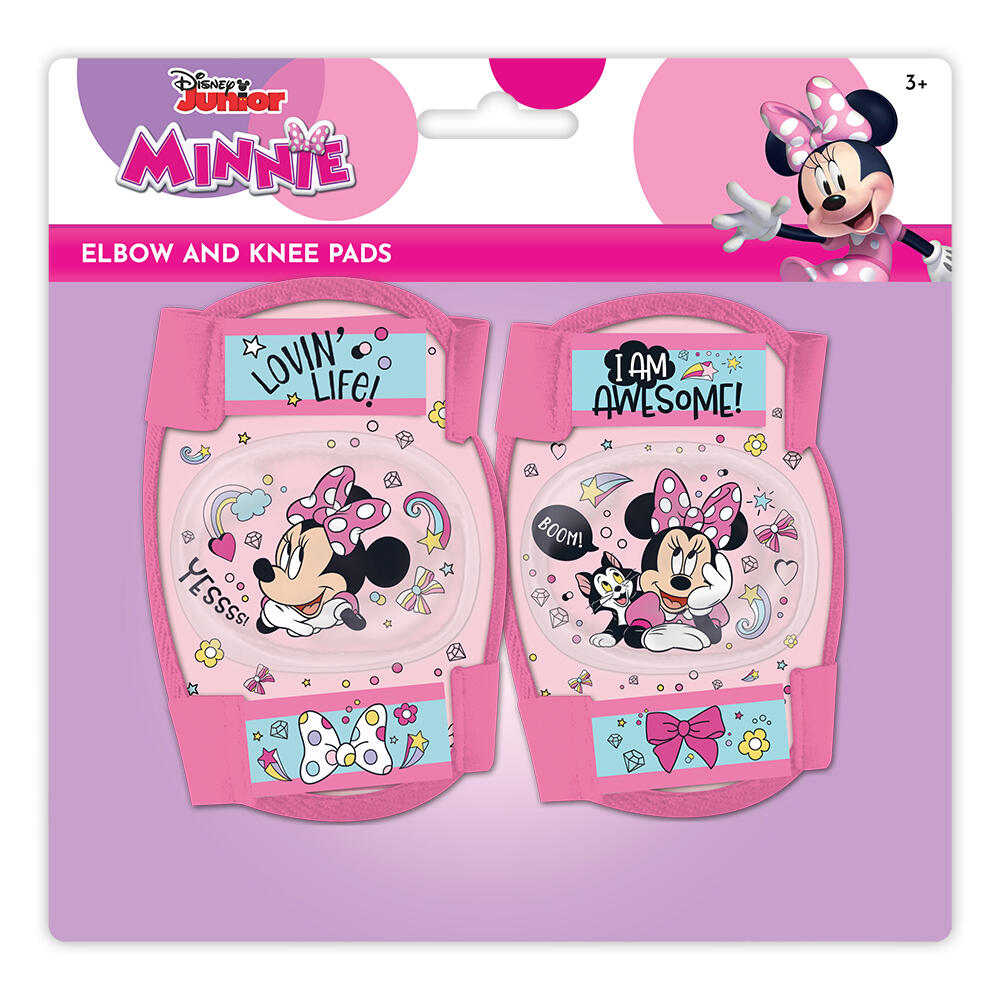 Meisjes kniebeschermers en elleboogbeschermers Minnie Mouse, roze 2/2