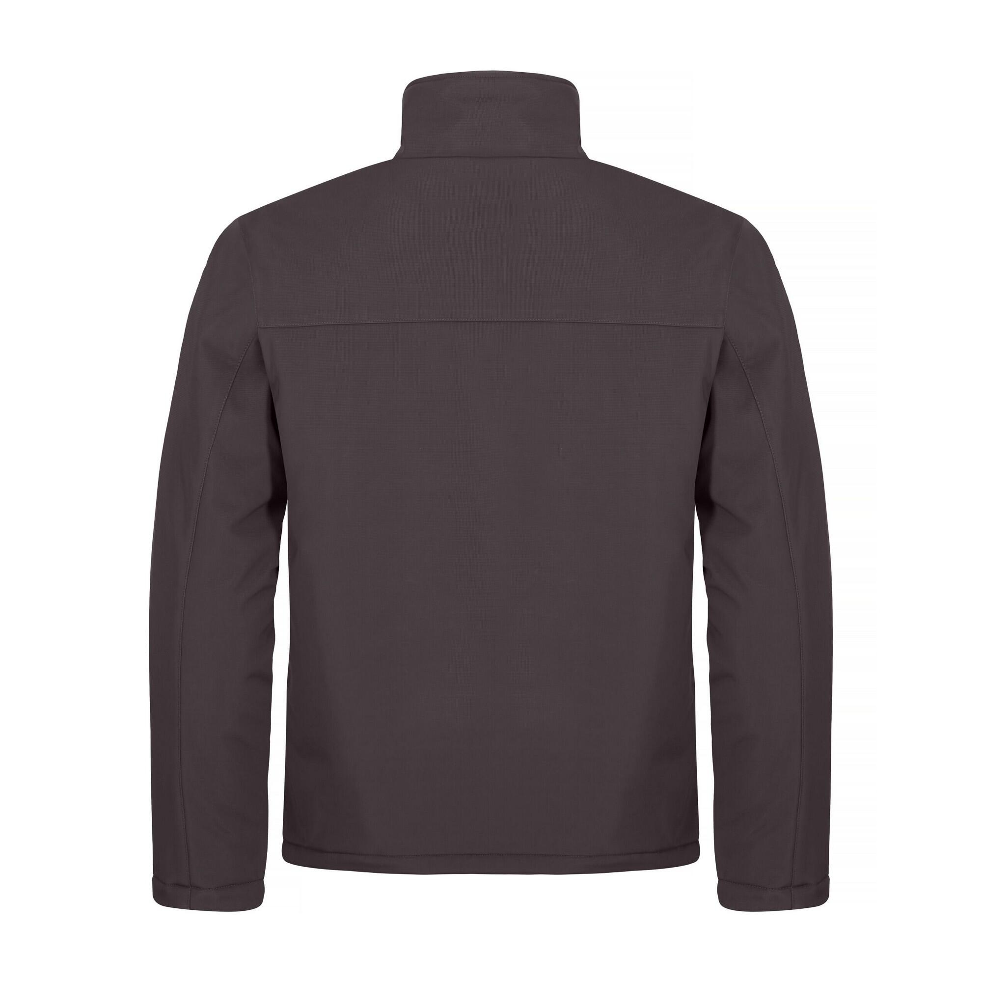 Mens Padded Soft Shell Jacket (Dark Grey) 2/4