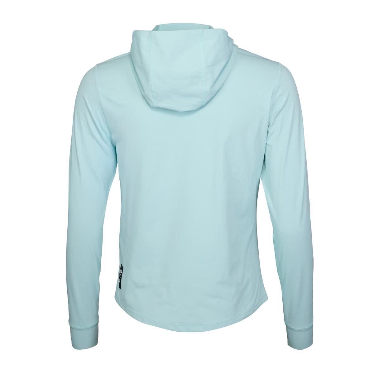 Dames hoodie met halve rits P-Hollow Sky W Lichtblauw 3/7