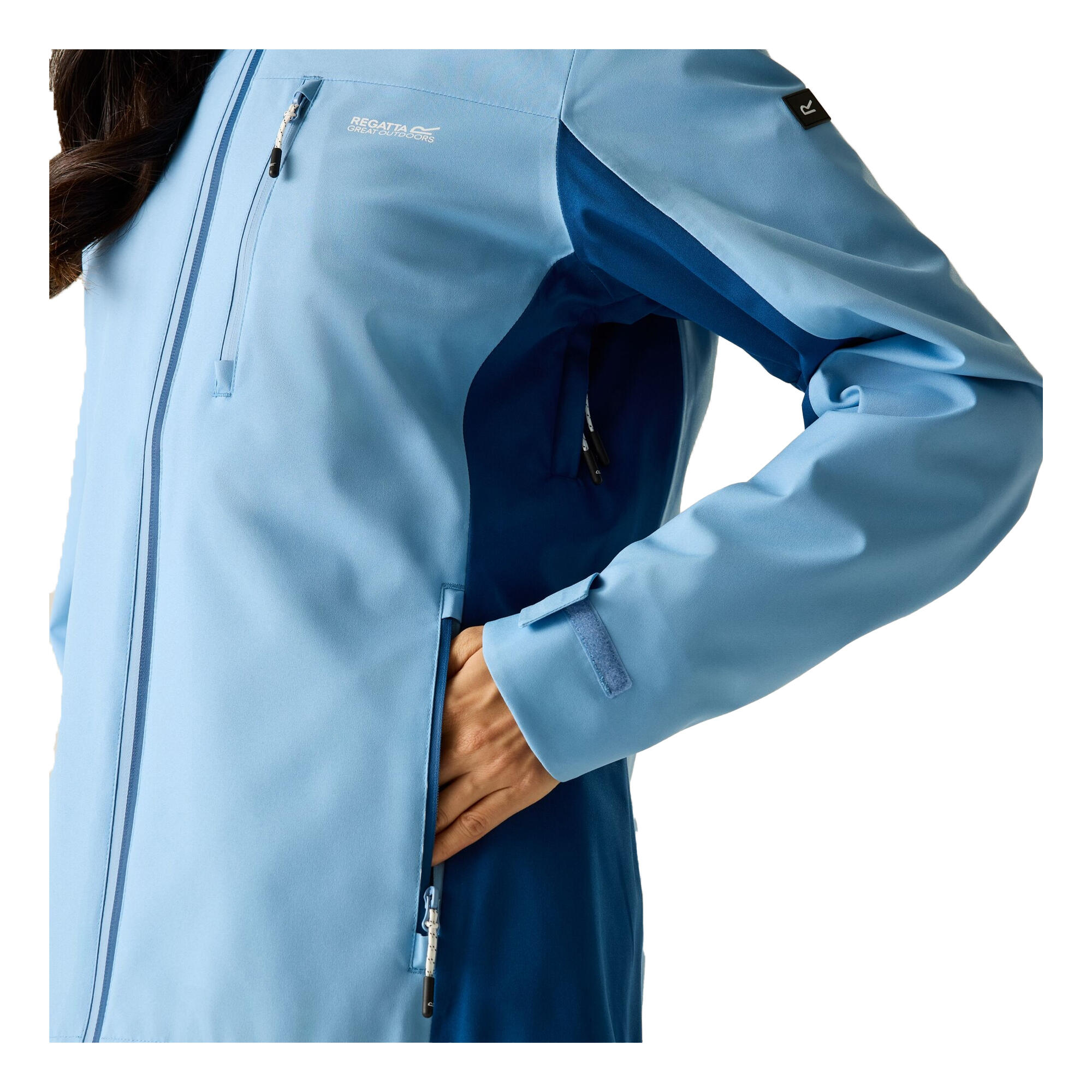 Veste Imperméable BOSFIELD Femme (Denim Délavé / Bleu Aviateur) 4/5