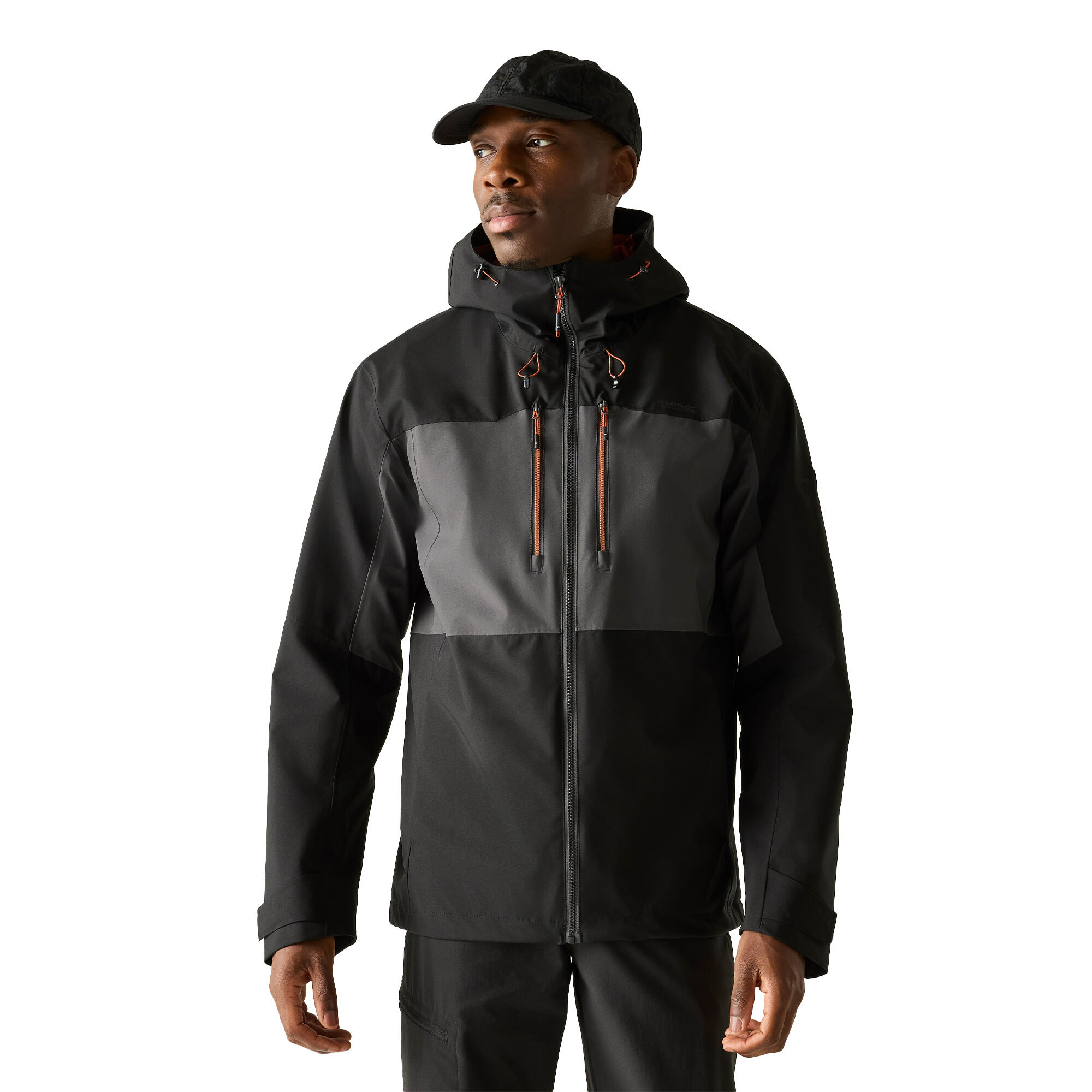 Veste Imperméable MALAND Homme (Cendre / Noir) 4/5