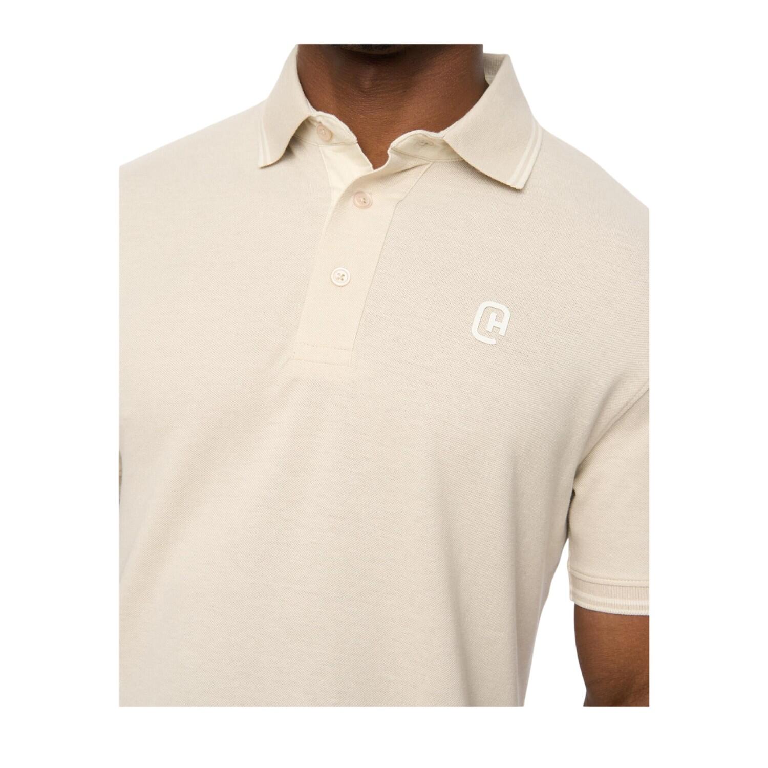 Mens Preece Polo Shirt (Light Stone) 4/4