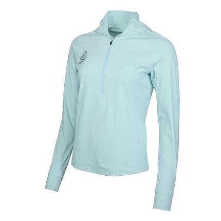 Dames hoodie met halve rits P-Hollow Sky W thrift roze