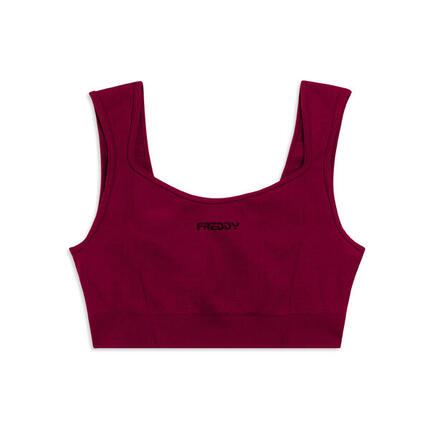 Brassière de sport avec col en forme de cœur, soutien léger