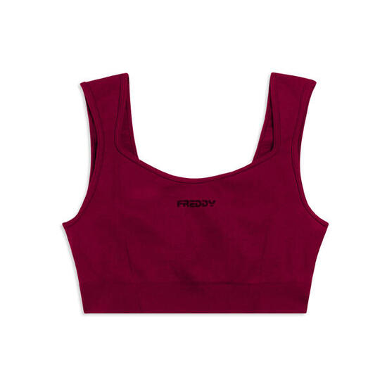 Brassière de sport avec col en forme de cœur, soutien léger